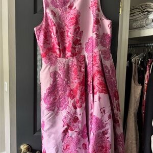 White House Black Market Pink Floral Dress